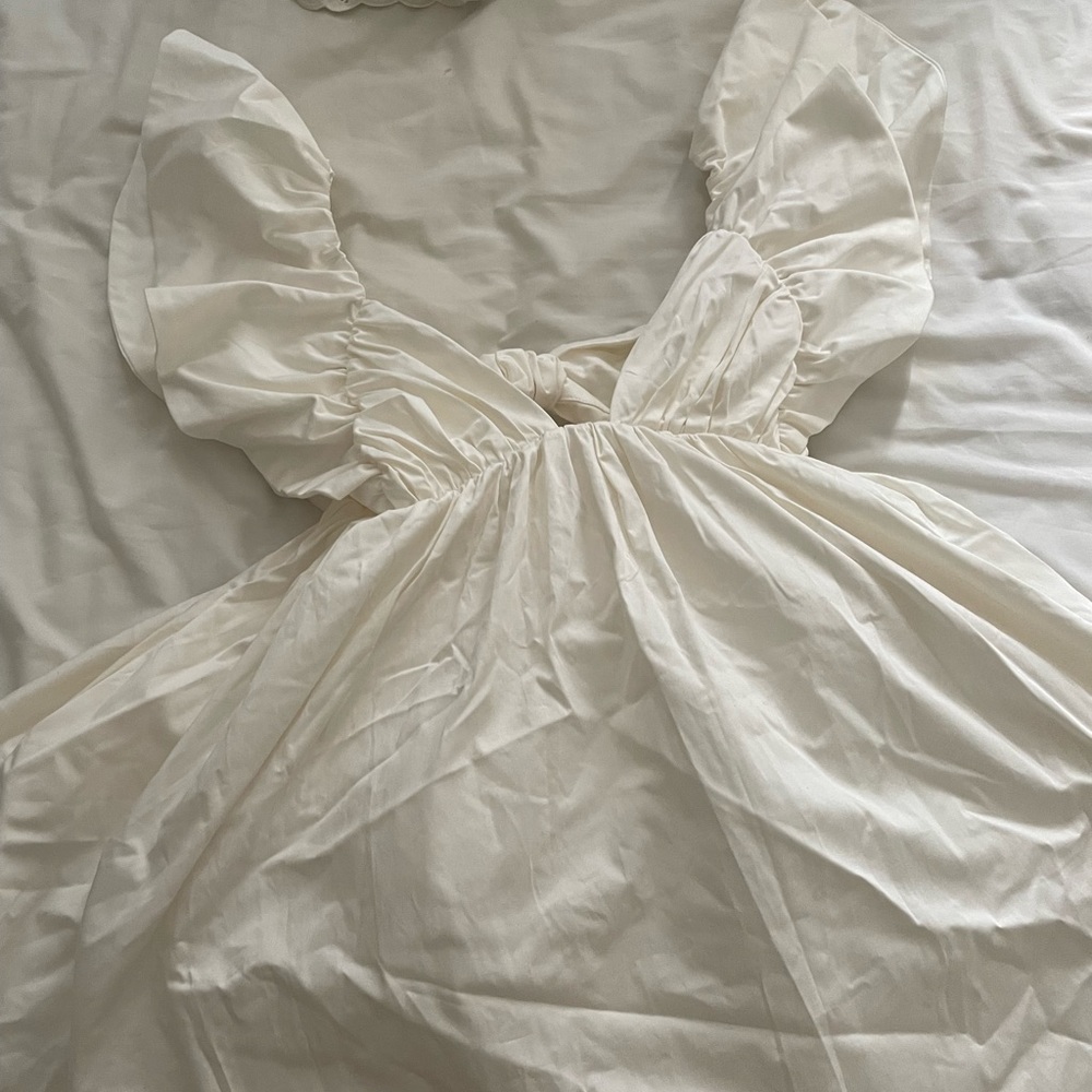 For Love and Lemons Clementine Mini Dress in White